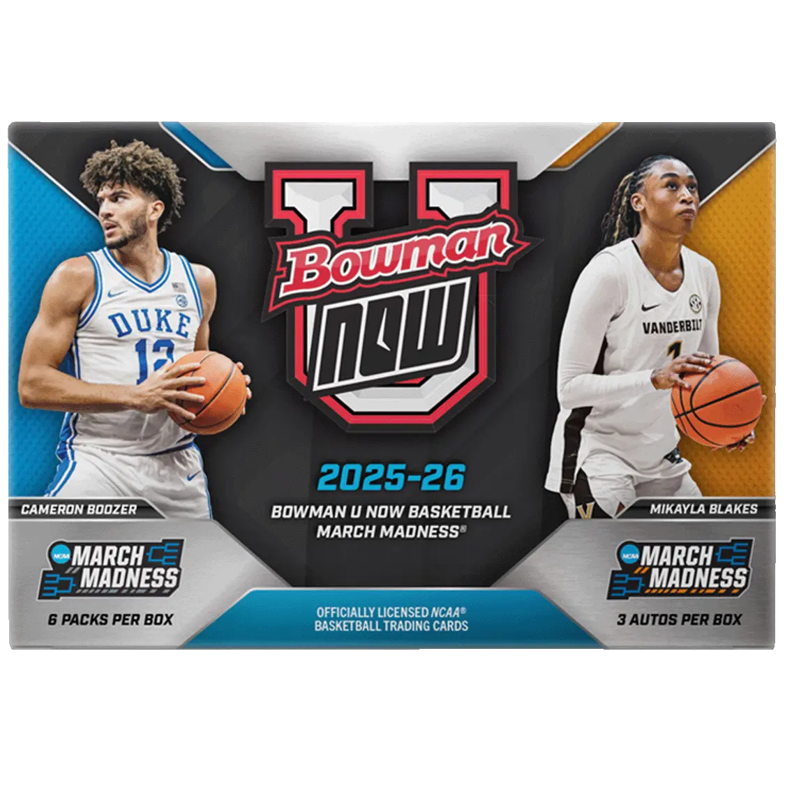 2025/26 Bowman University Now March Madness Basketball Hobby Box 