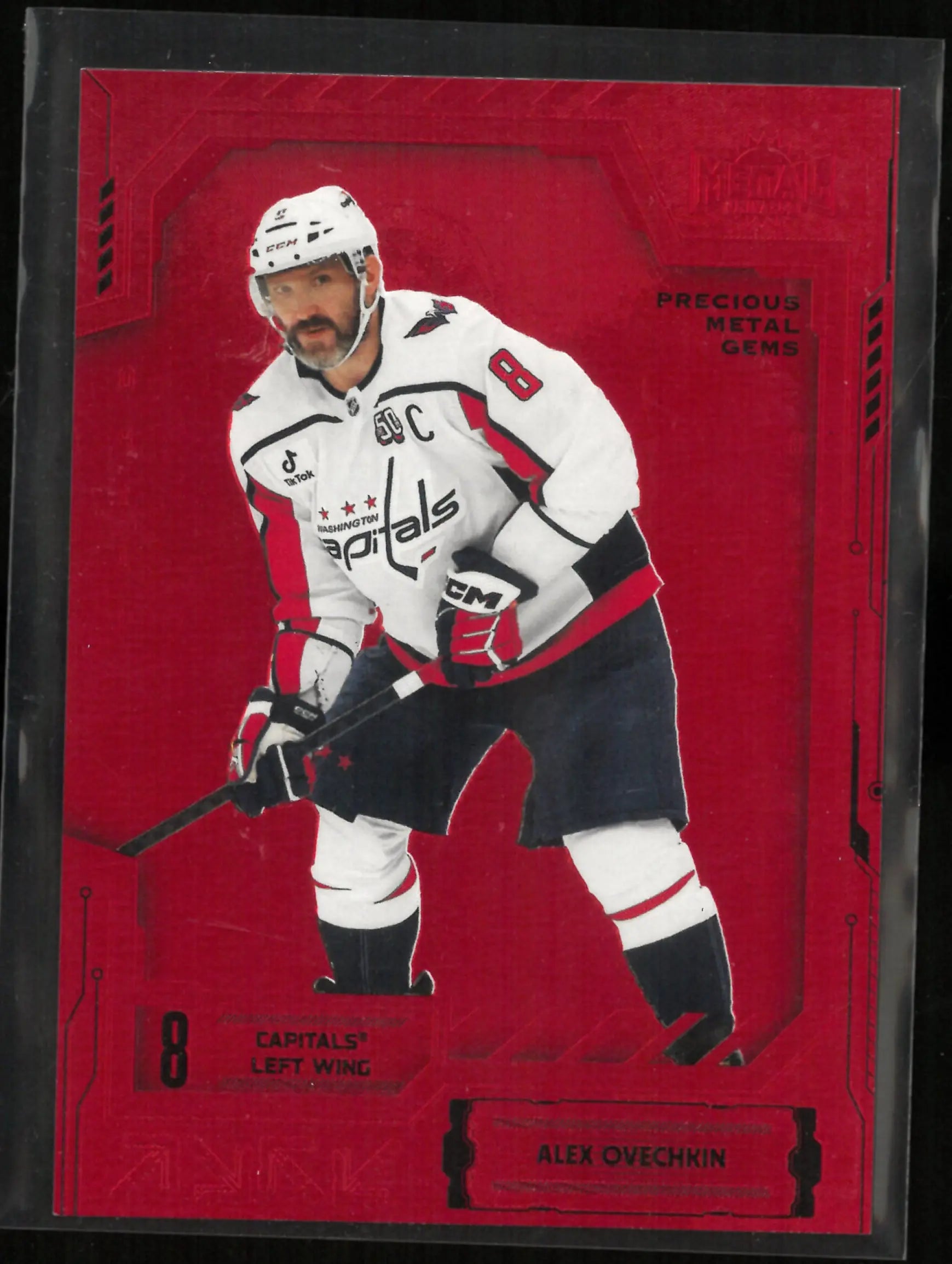 2025-26 Metal Universe Hockey Alexander Ovechkin Precious Metal Gems Red /100 