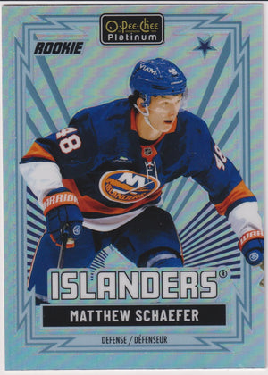 2025-26 O-Pee-Chee OPC Platinum Rookie Matthew Schaefer Rainbow RC 