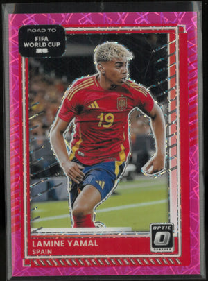 2025-26 Panini Prizm Donruss Road To FIFA World Cup 26 Lamine Yamal Pink /99 