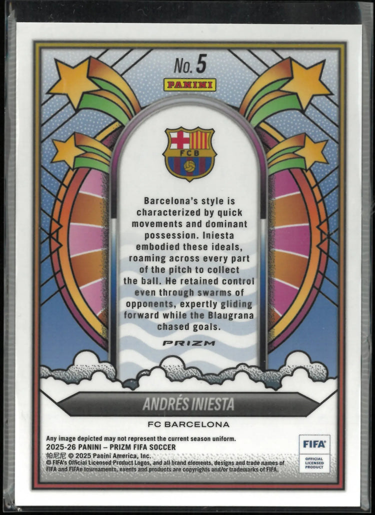 2025-26 Panini Prizm FIFA Groovy Andres Iniesta 