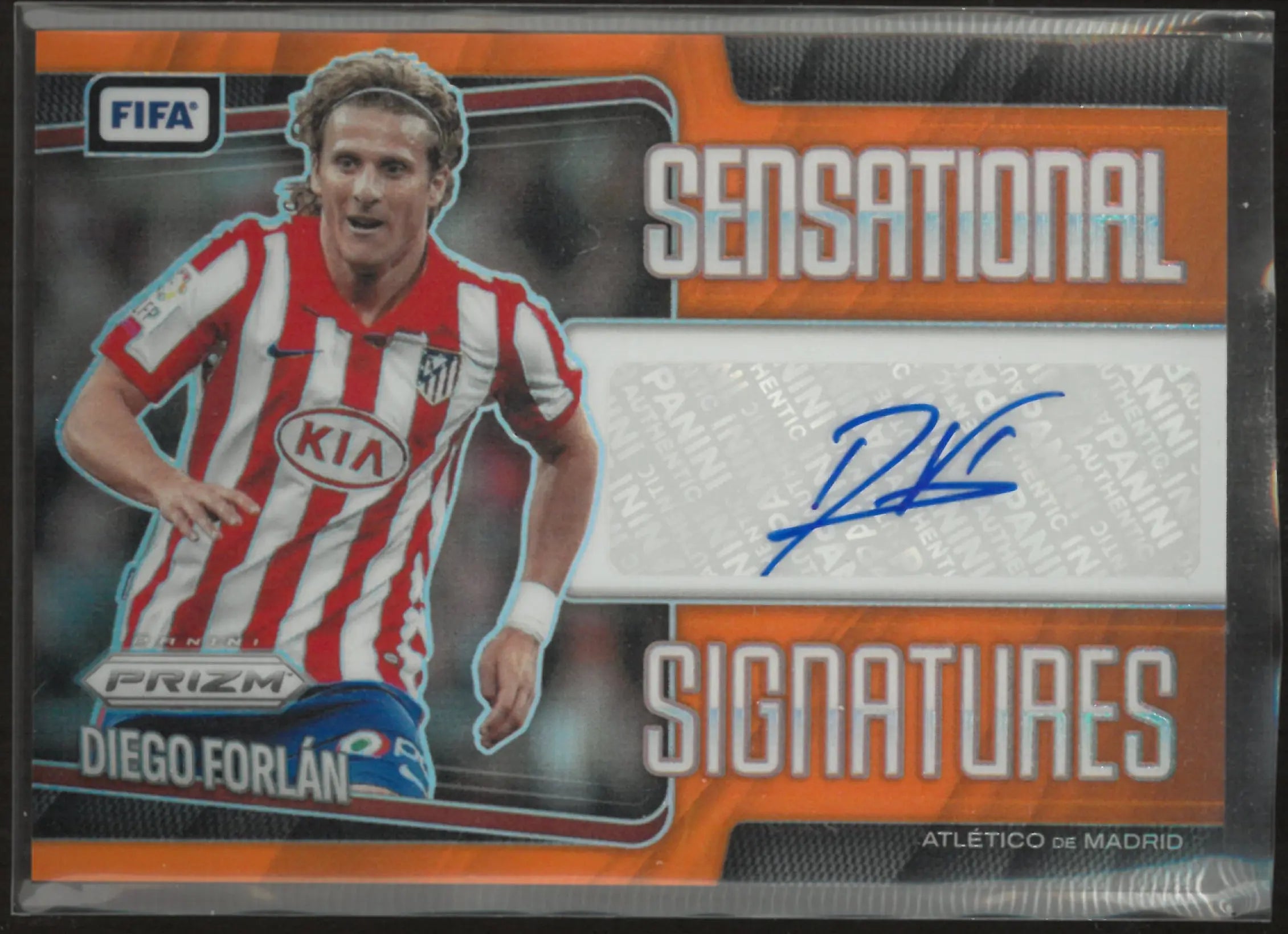 2025-26 Panini Prizm Sensational Signatures Diego Forlan Auto Orange /25 
