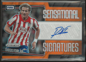 2025-26 Panini Prizm Sensational Signatures Diego Forlan Auto Orange /25 