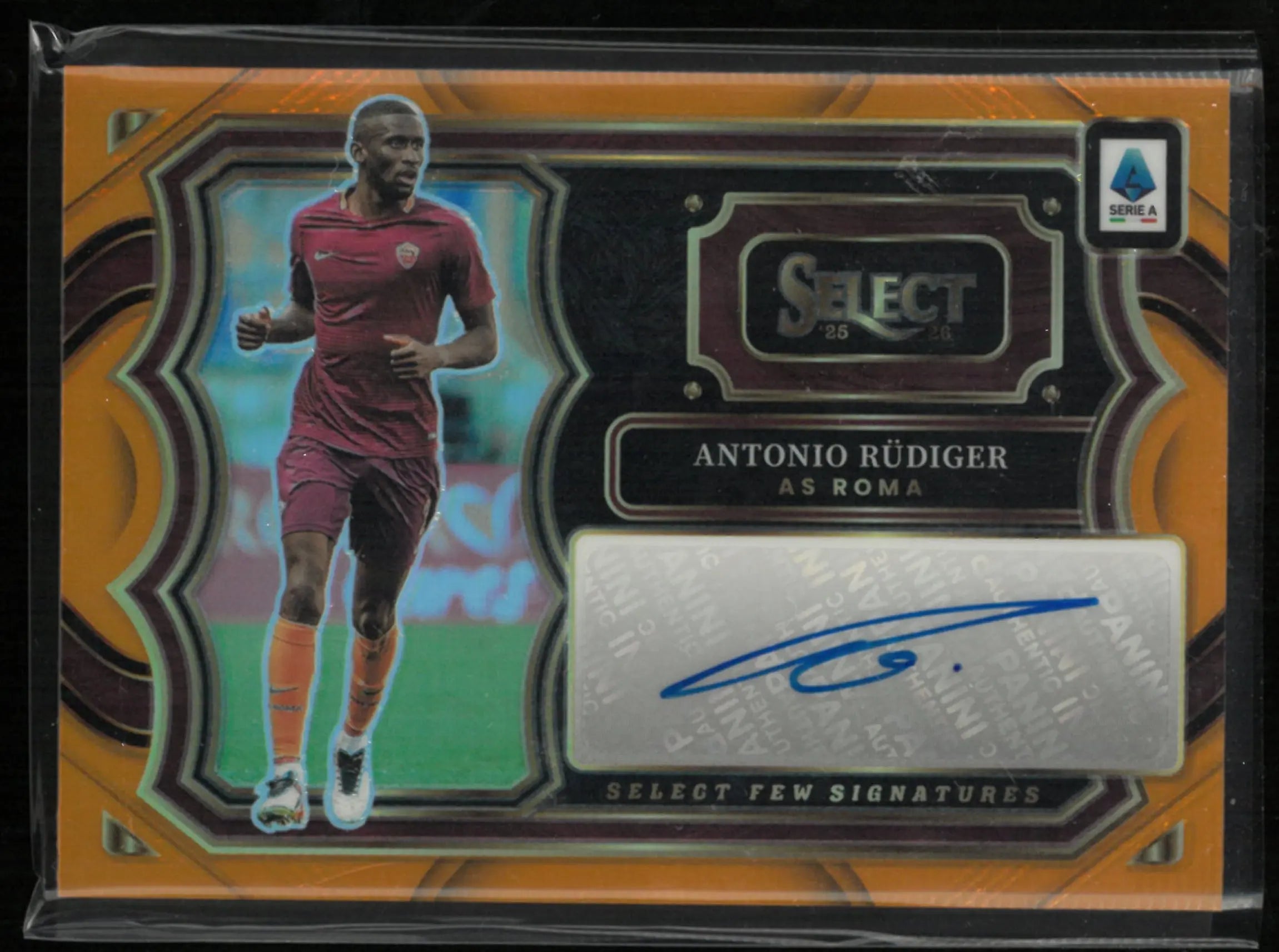 2025-26 Panini Select  Antonio Rudiger Autograph Auto Orange /49 