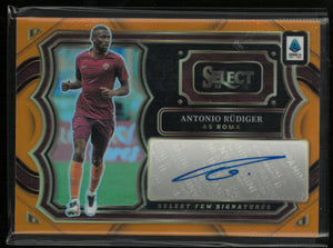 2025-26 Panini Select  Antonio Rudiger Autograph Auto Orange /49 