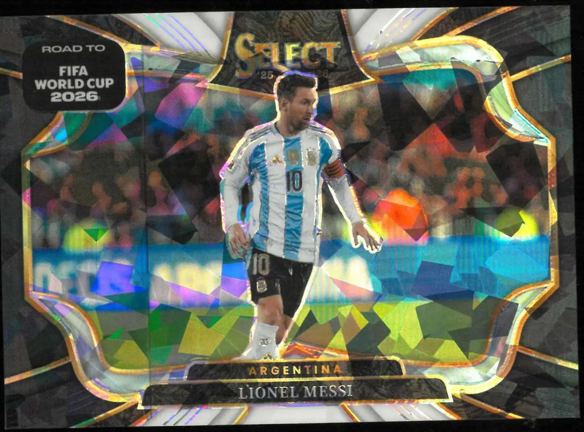 2025-26 Panini Select FIFA Road To The Cup Lionel Messi Black & White Ice /380 