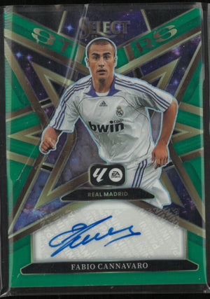 2025-26 Panini Select La Liga Stars Fabio Cannavaro Autograph Auto Green /5 