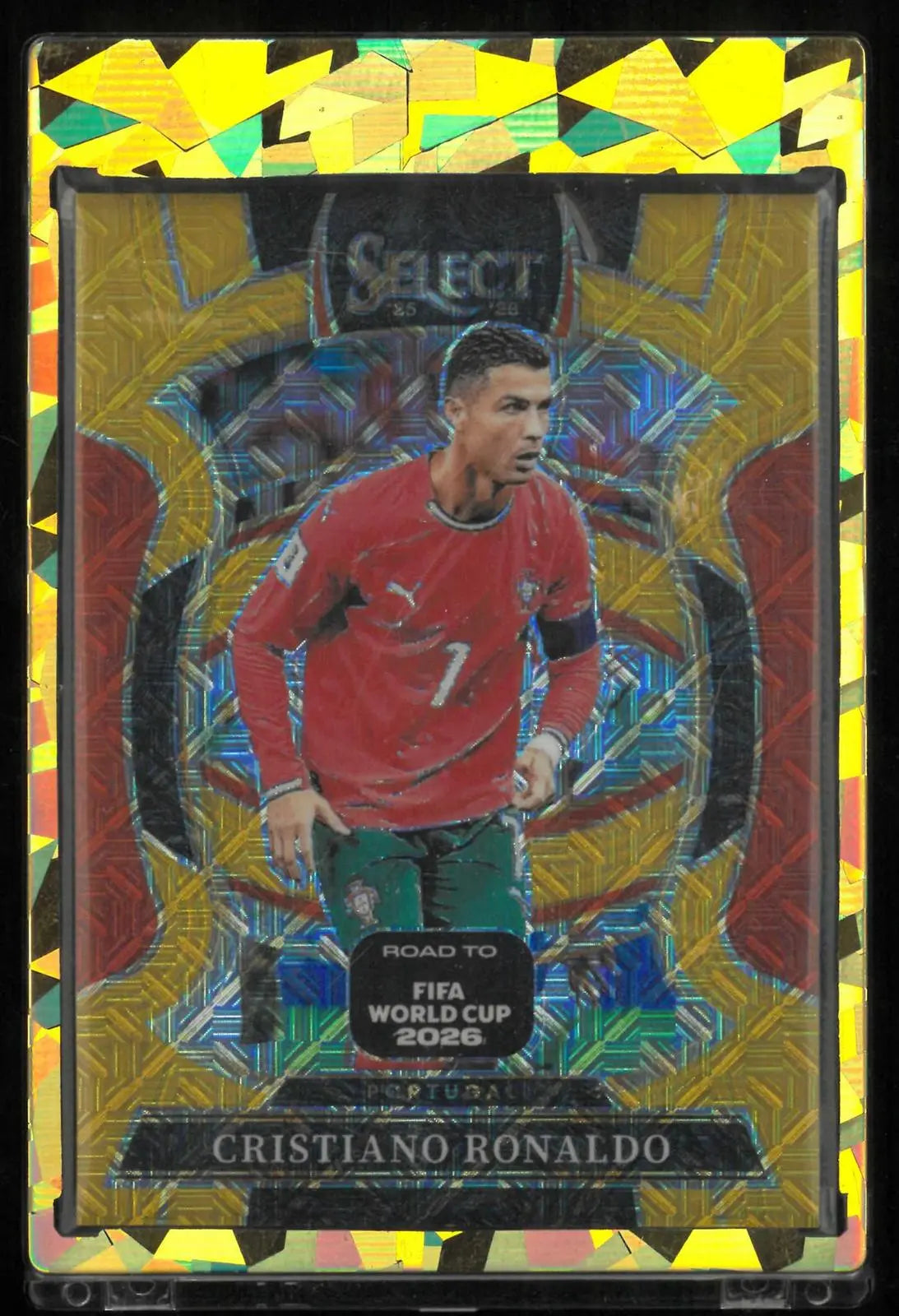 2025-26 Panini Select Road To FIFA World Cup Cristiano Ronaldo Gold Mojo /10 