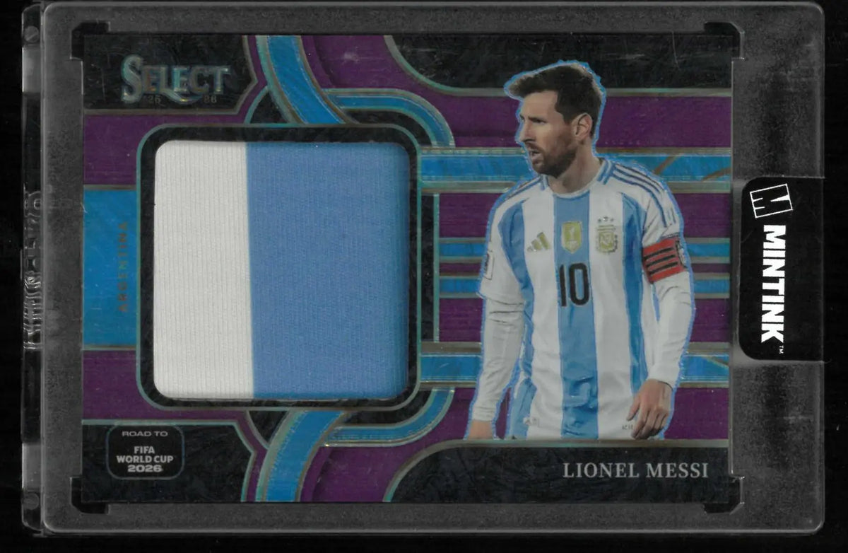 2025-26 Panini Select Road To FIFA World Cup Patch Lionel Messi Purple /99 
