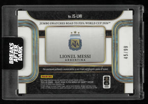 2025-26 Panini Select Road To FIFA World Cup Patch Lionel Messi Purple /99 