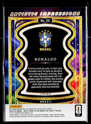 2025-26 Panini Select Road to FIFA World Cup Ronaldo Artistic Impression SSP 