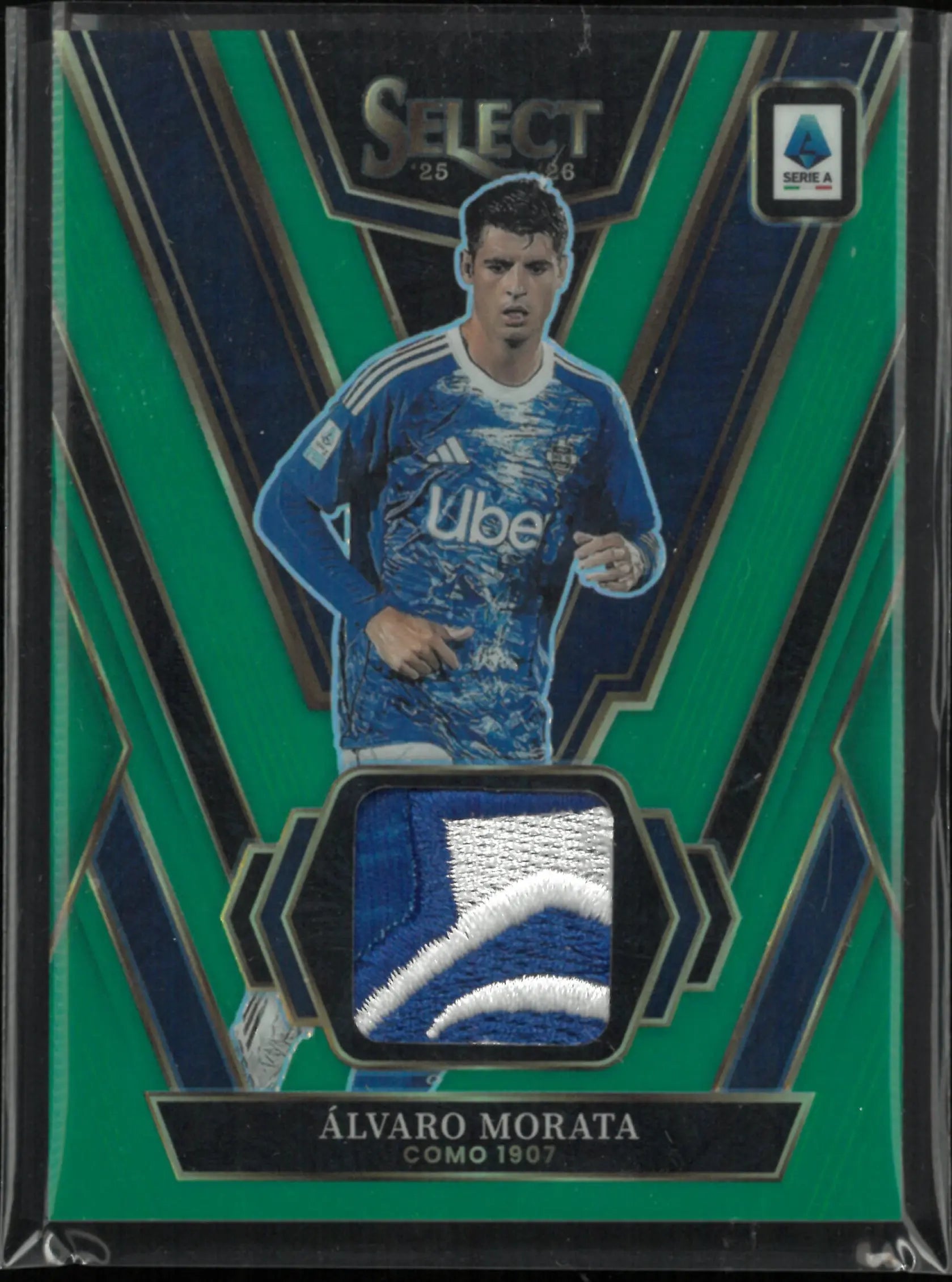 2025-26 Panini Select Select Swatches Alvaro Morata Patch Green /5 