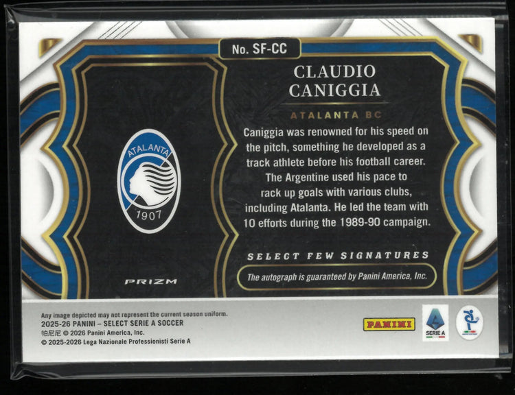 2025-26 Panini Select Serie A Autograph Claudio Caniggia Auto 
