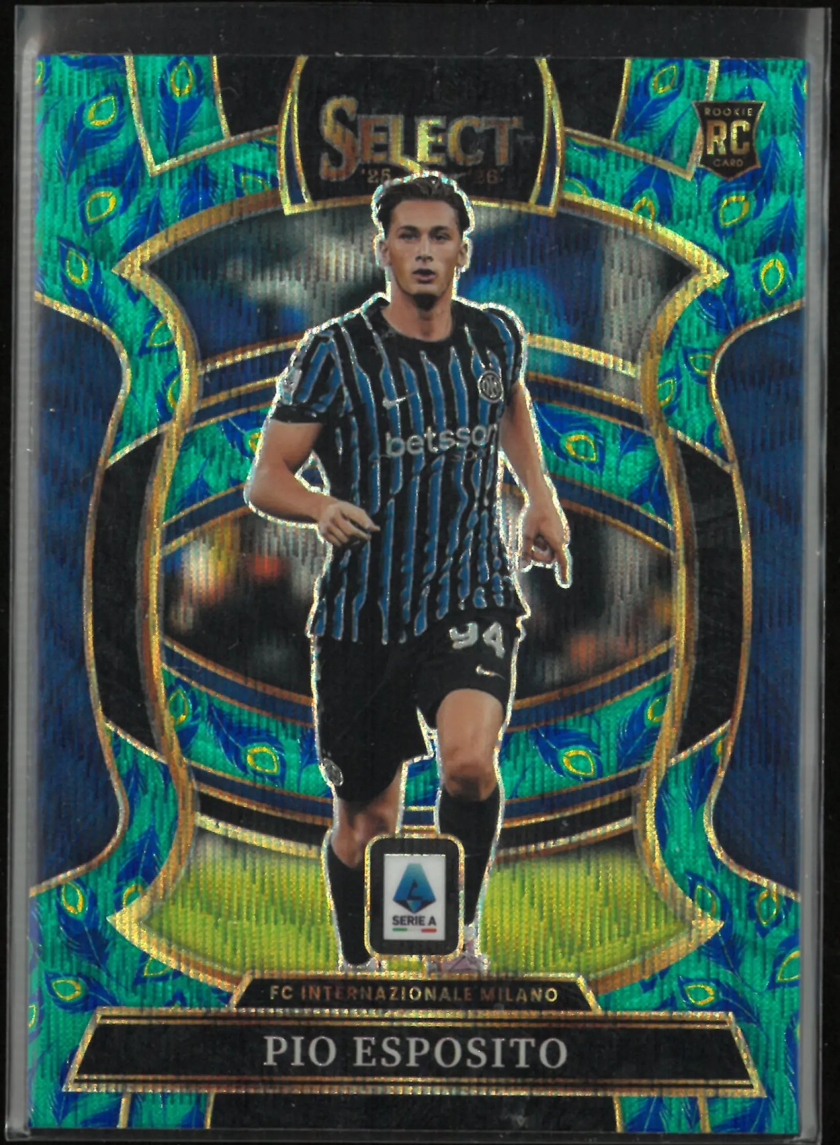 2025-26 Panini Select Serie A Rookie Pio Esposito Peacock RC SP 