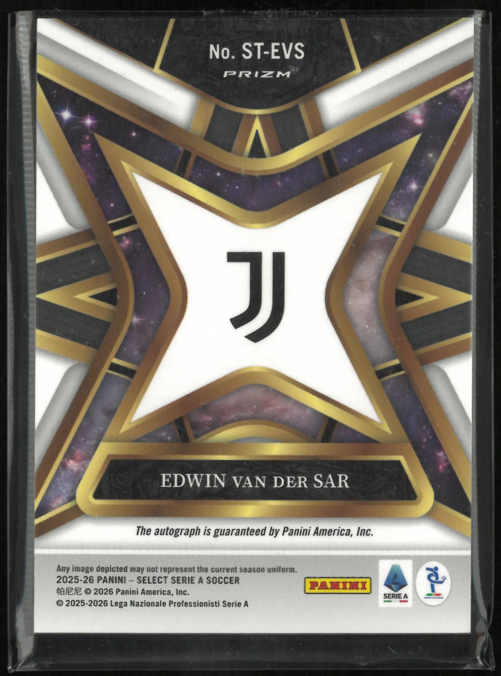 2025-26 Panini Select Serie A Stars Autograph Edwin Van Der Sar Auto 