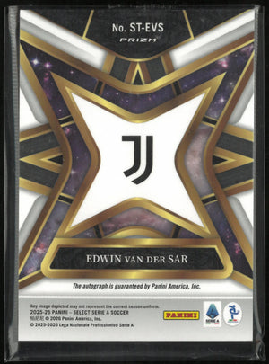 2025-26 Panini Select Serie A Stars Autograph Edwin Van Der Sar Auto 