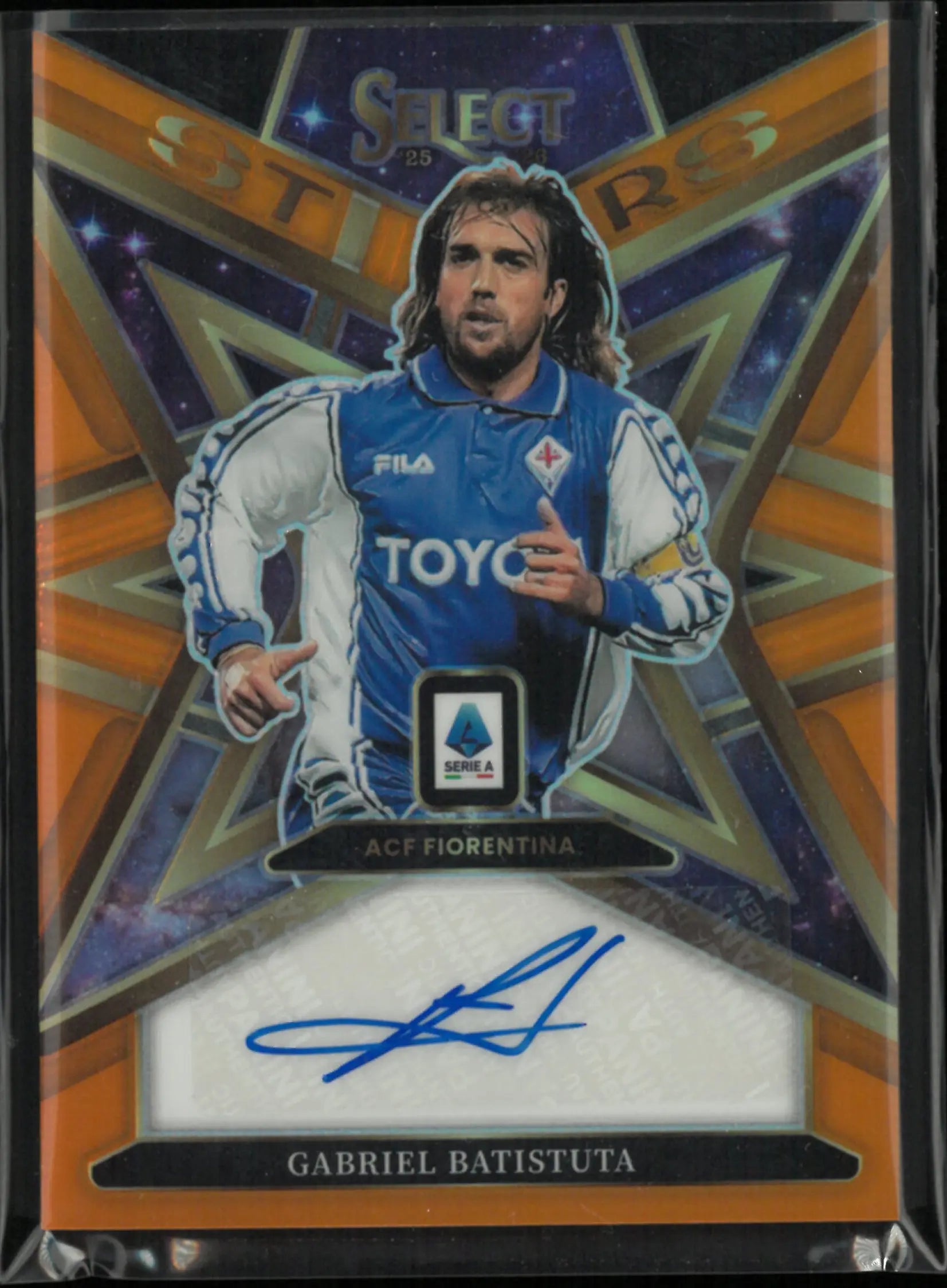 2025-26 Panini Select Stars Gabriel Batistuta Autograph Auto Orange /25 