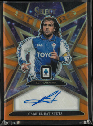 2025-26 Panini Select Stars Gabriel Batistuta Autograph Auto Orange /25 