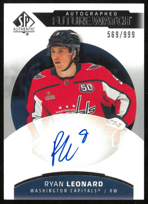2025-26 SP Authentic #133 Ryan Leonard Rookie Future Watch Auto #/999 