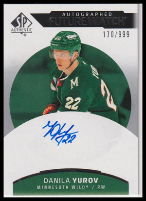 2025-26 SP Authentic #178 Danila Yurov Rookie Future Watch Auto #/999 