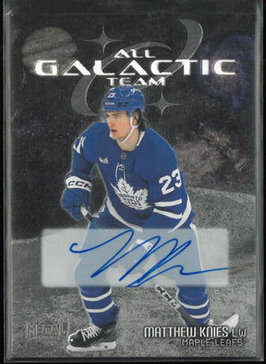 2025-26 Skybox Metal Universe All Galactic Team Matthew Knies Autograph Auto 