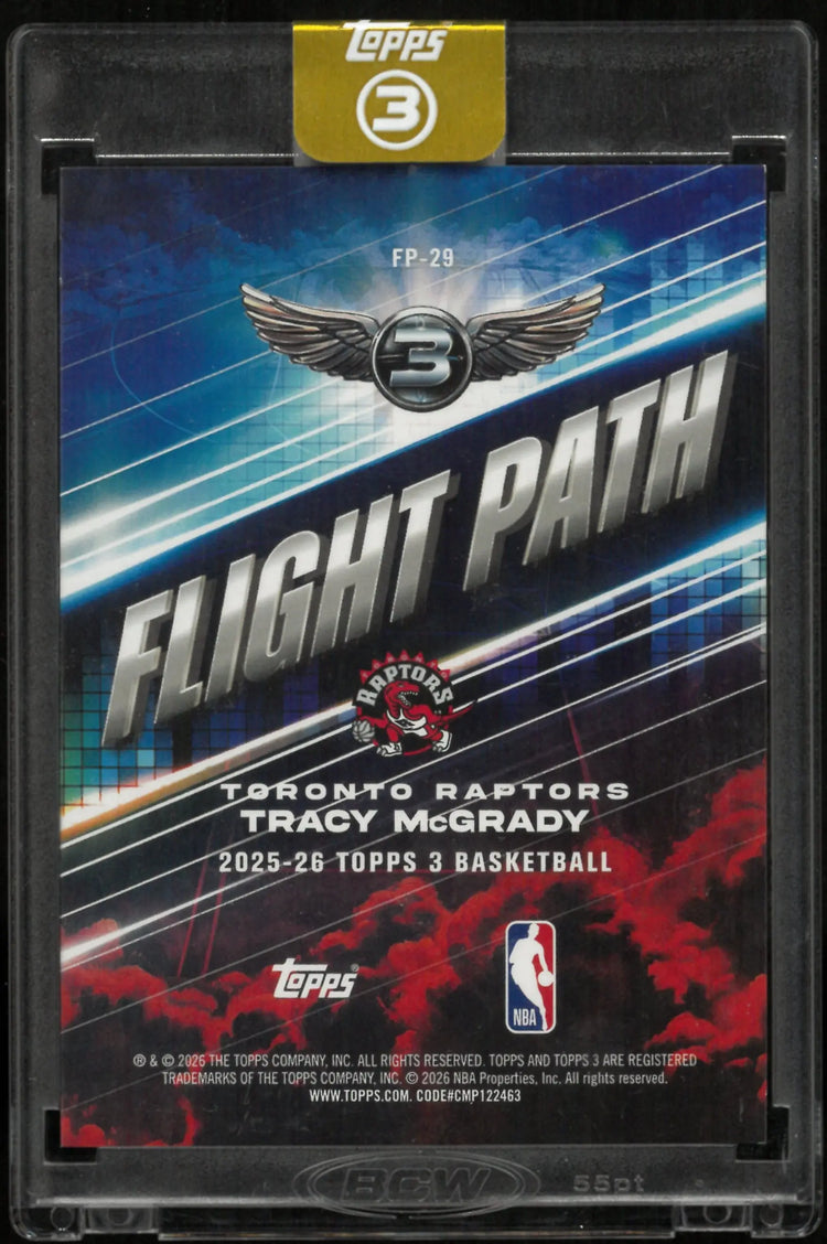 2025-26 Topps 3 Basketball Tracy McGrady Flight Path /49 