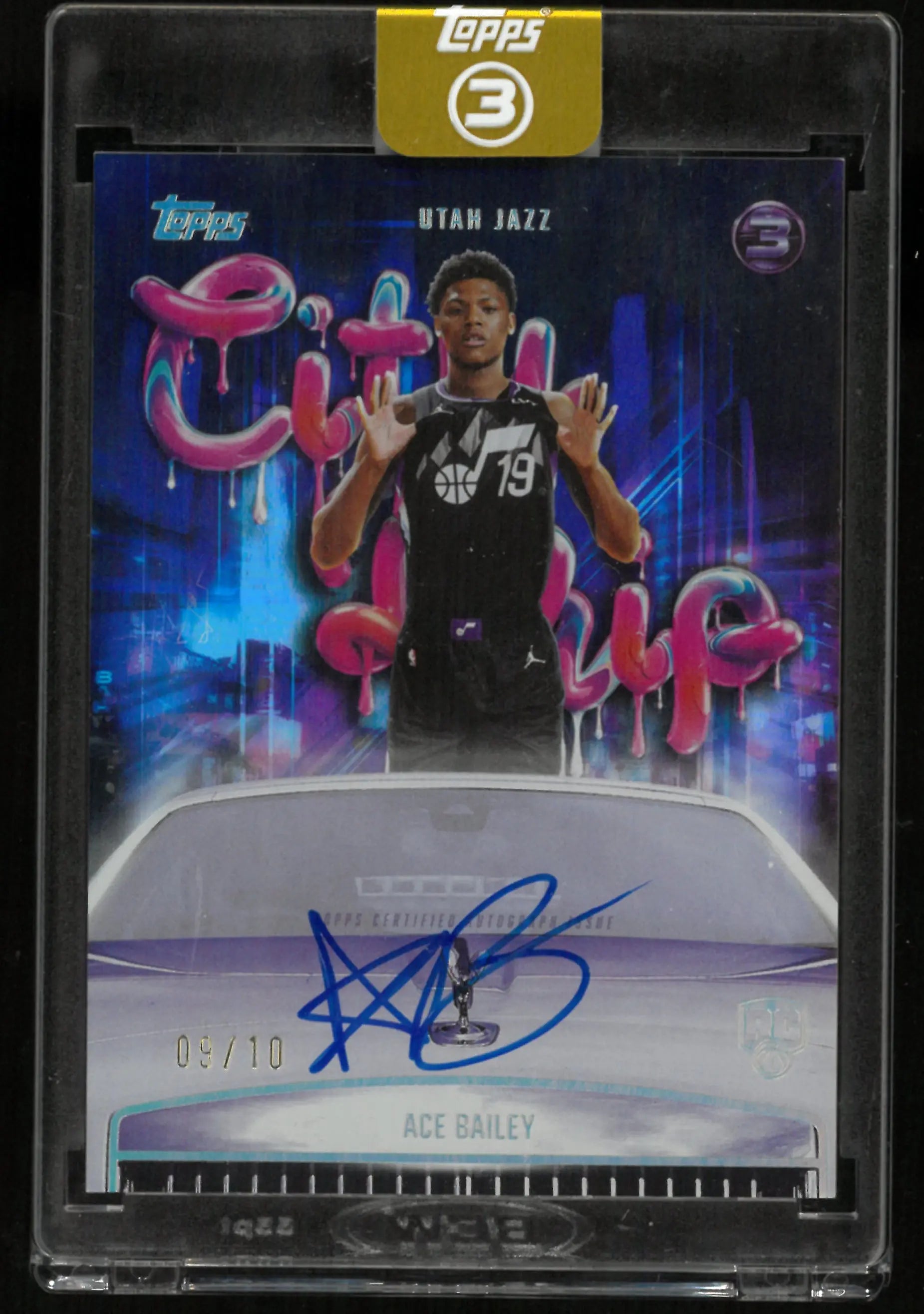 2025/26 Topps 3 City Drip Ace Bailey Rookie Autograph Auto RC /10 