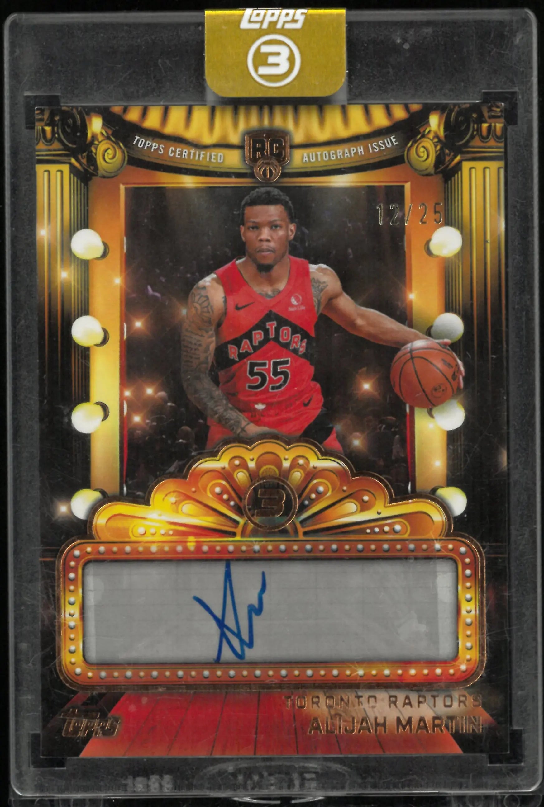 2025-26 Topps 3 Next Feature Autograph Rookie Alijah Martin Auto RC /25 