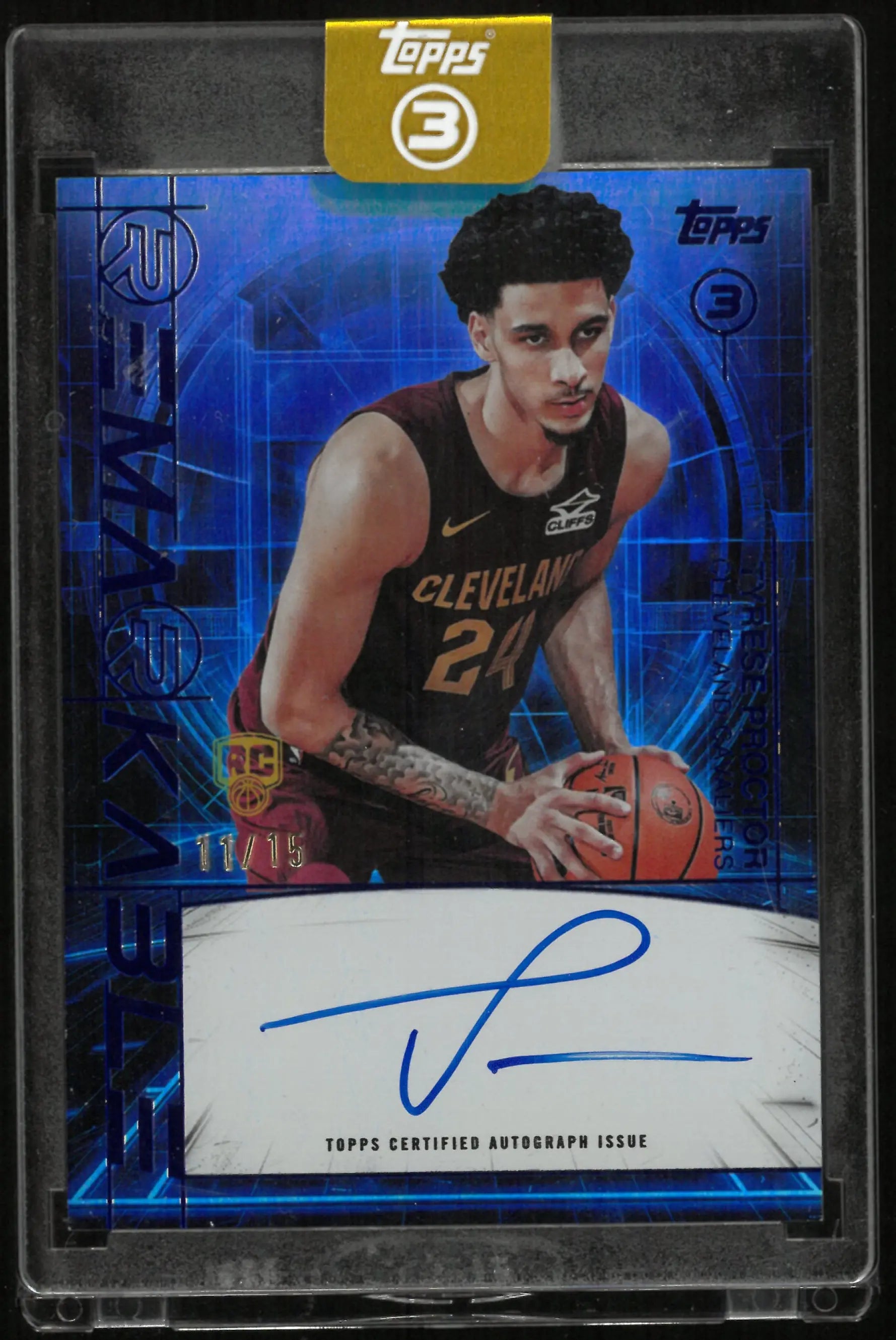 2025/26 Topps 3 Remarkable Rookie Autograph Tyrese Proctor Auto RC 