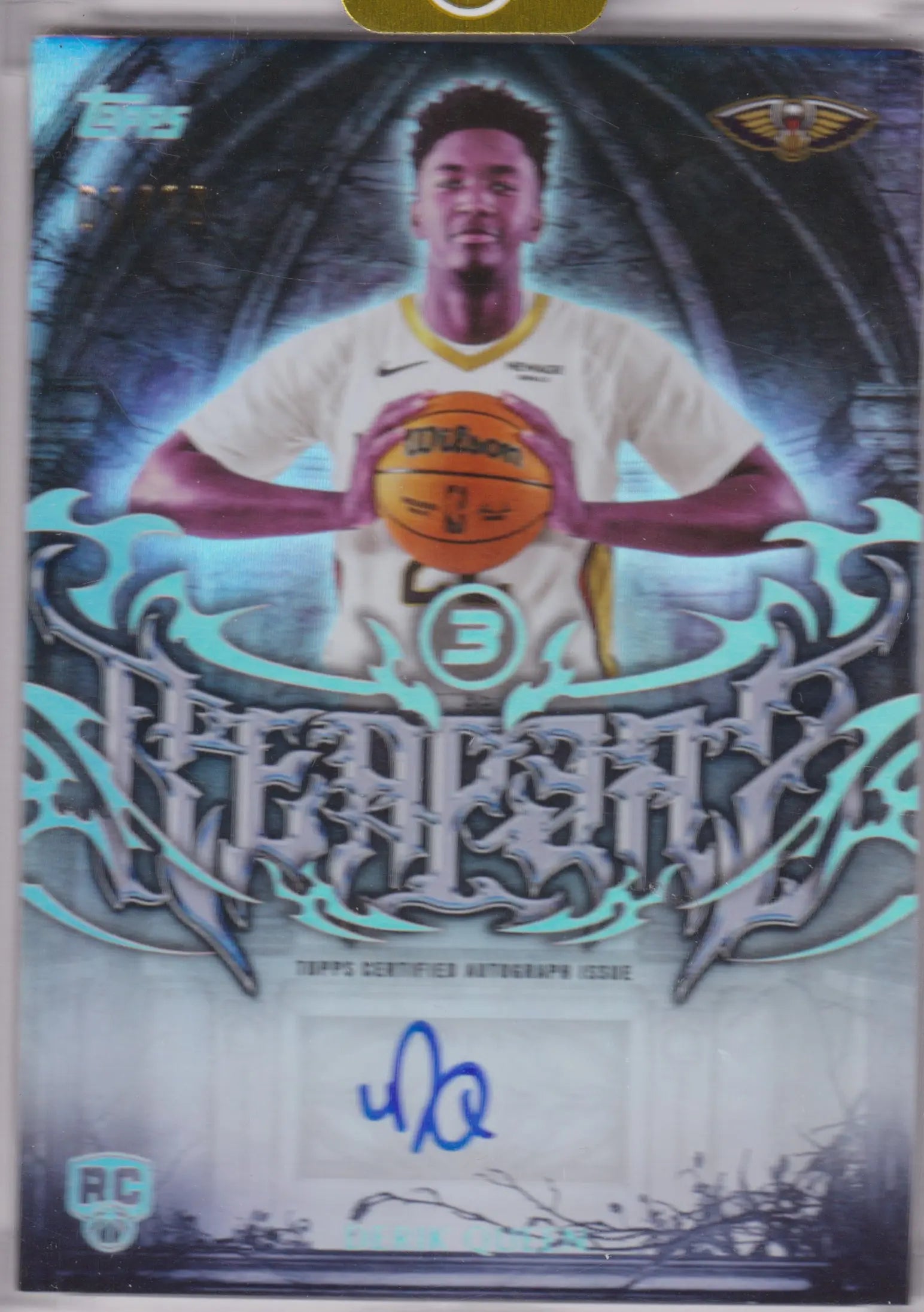 2025-26 Topps 3 Rim Reapers Autograph Rookie Derik Queen Auto /10 RC 
