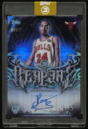2025-26 Topps 3 Rim Reapers Signature Noa Essengue Rookie Autograph Auto RC /10 