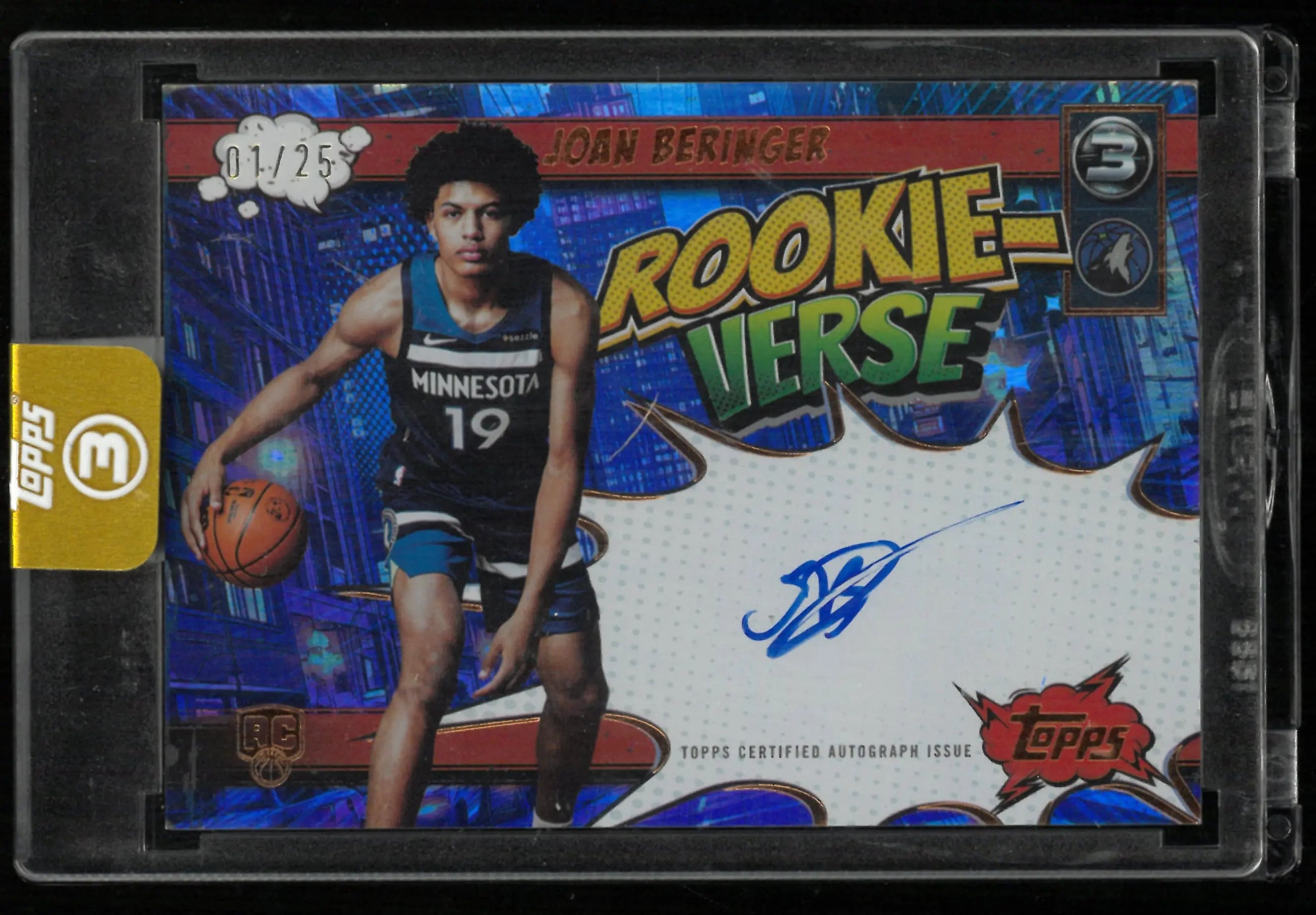 2025/26 Topps 3 Rookie-Verse Autograph Joan Beringer Auto RC 