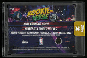 2025/26 Topps 3 Rookie-Verse Autograph Joan Beringer Auto RC 