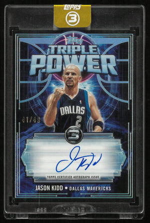 2025-26 Topps 3 Triple Power Autograph Jason Kidd Auto 