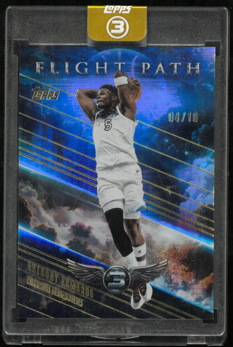 2025-26 Topps 3 basketball Gold Flight Path Anthony Edwards /10 