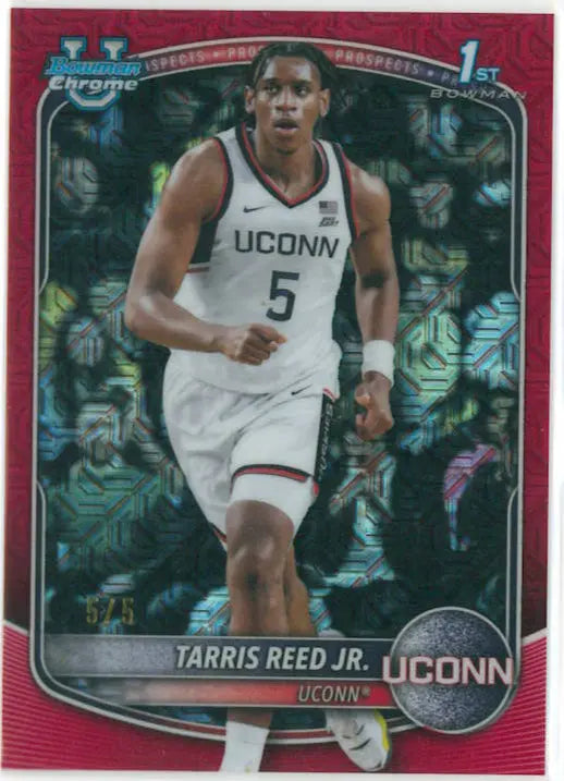 2025-26 Topps Bowman Prospects Tarris Reed Jr. Mojo /5 