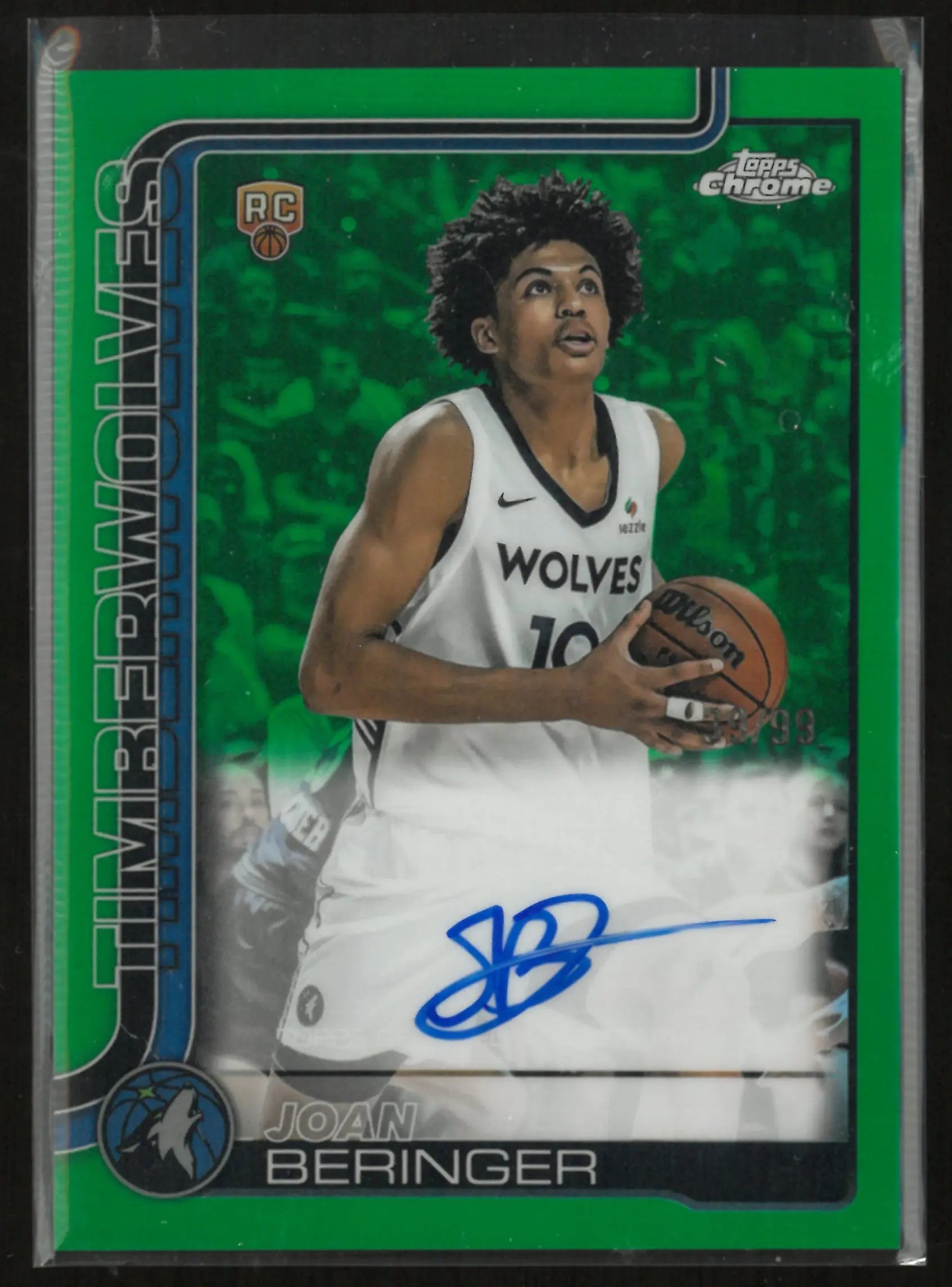 2025-26 Topps Chrome Autograph Joan Beringer Auto Green /99 