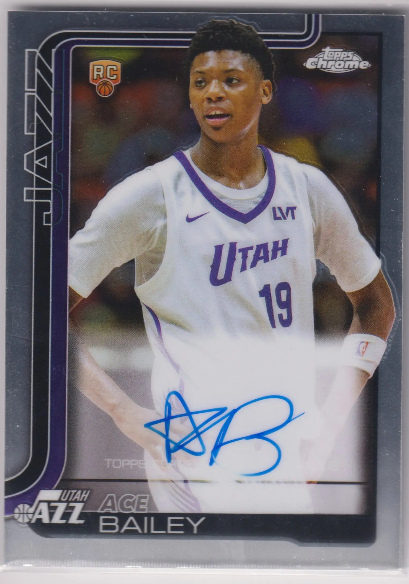 2025-26 Topps Chrome Autograph Rookie Ace Bailey Auto RC 