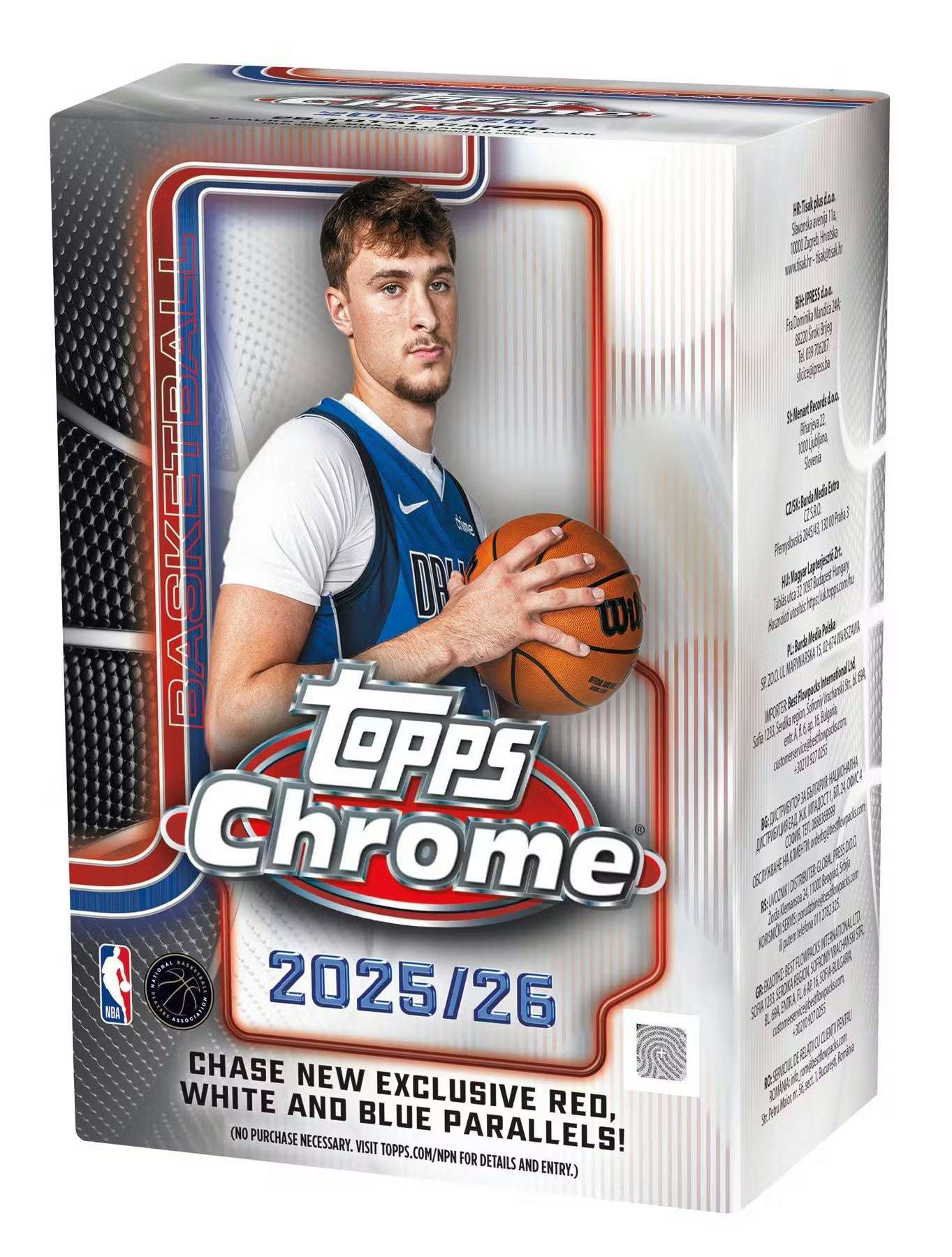 2025-26 Topps Chrome Basketball 7-Pack Blaster Box 