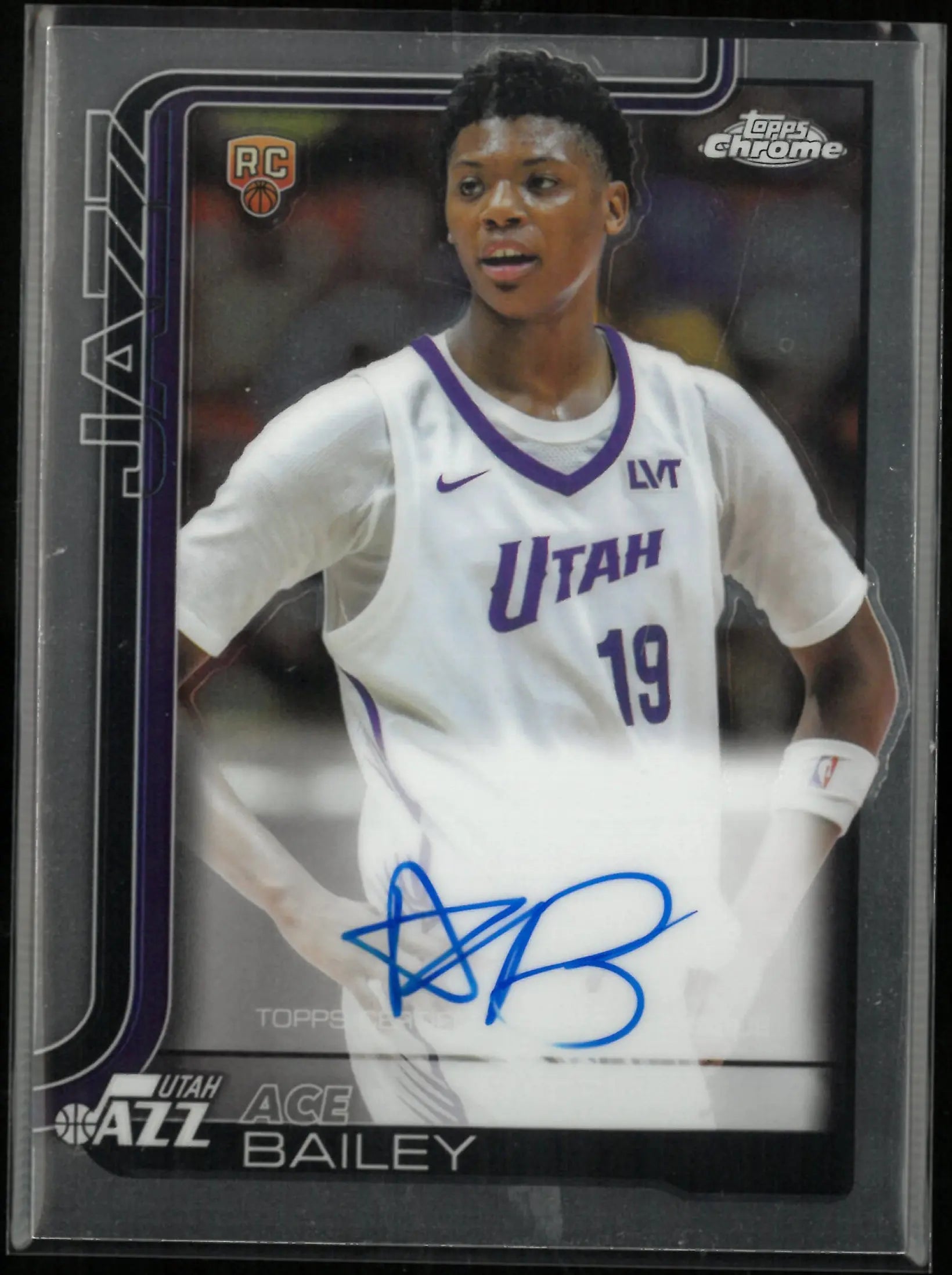2025-26 Topps Chrome Basketball Autograph Ace Bailey Auto RC 