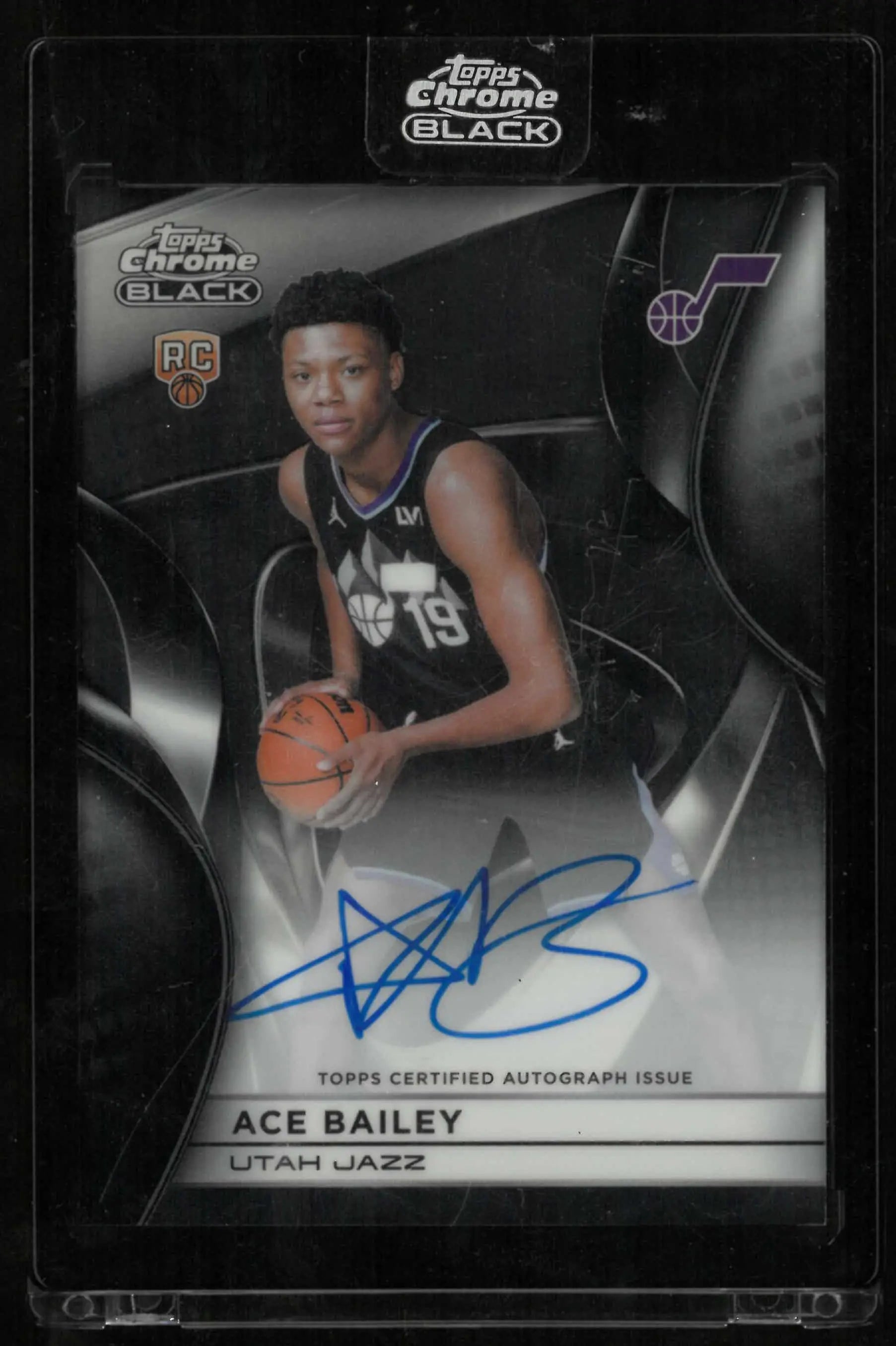 2025-26 Topps Chrome Black Basketball Rookie Autograph Ace Bailey Auto RC 