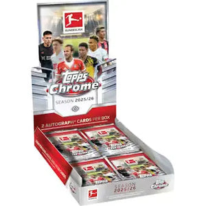 2025-26 Topps Chrome Bundesliga Soccer Hobby Box 