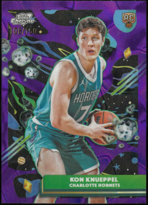 2025-26 Topps Chrome Cosmic Kon Knueppel Rookie Purple Nebula Refractor #/150 