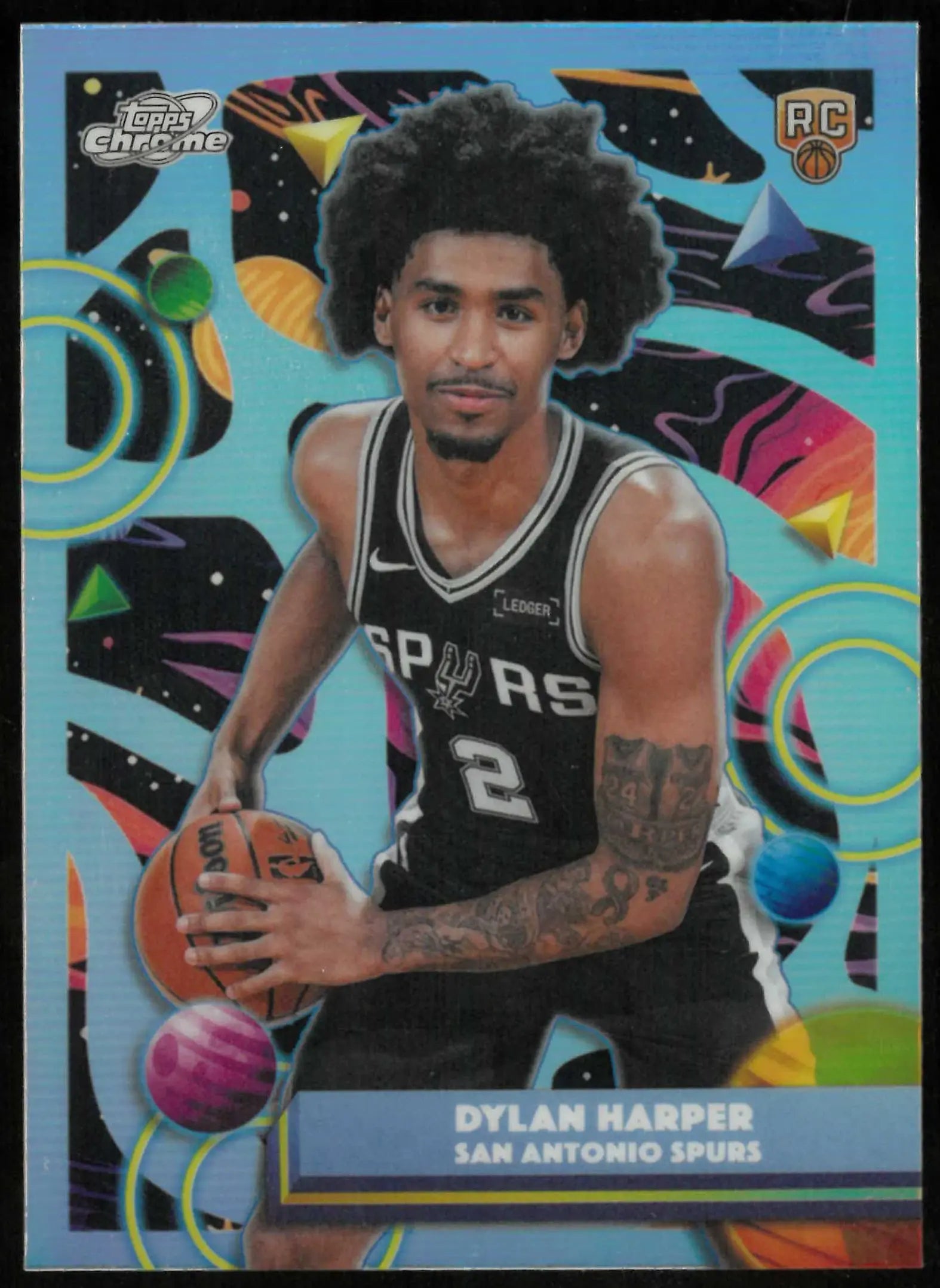 2025-26 Topps Chrome Cosmic #186 Dylan Harper Rookie Refractors 
