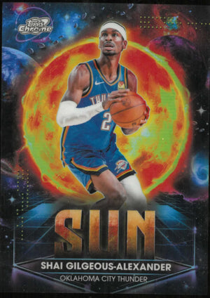 2025-26 Topps Chrome Cosmic #PPS-1 Shai Gilgeous-Alexander Planetary Pursuit Sun 