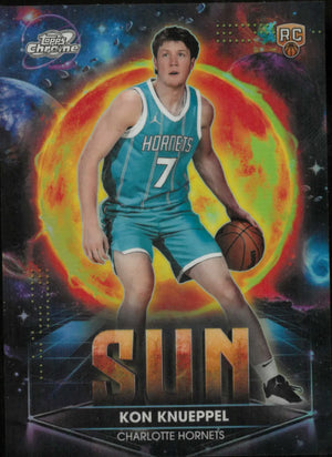 2025-26 Topps Chrome Cosmic #PPS-10 Kon Knueppel Planetary Pursuit Sun Rookie 