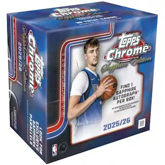 2025-26 Topps Chrome Sapphire Edition Basketball Hobby Box 
