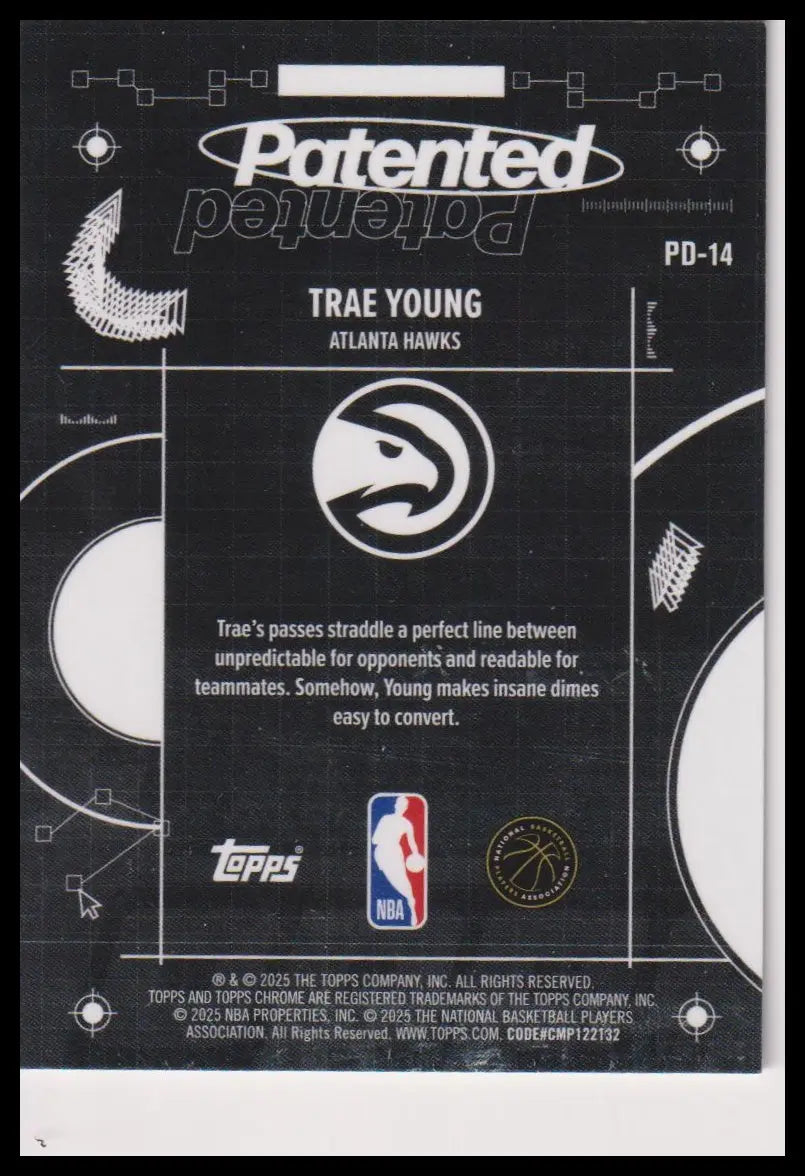 2025-26 Topps Chrome Trae Young Patented 