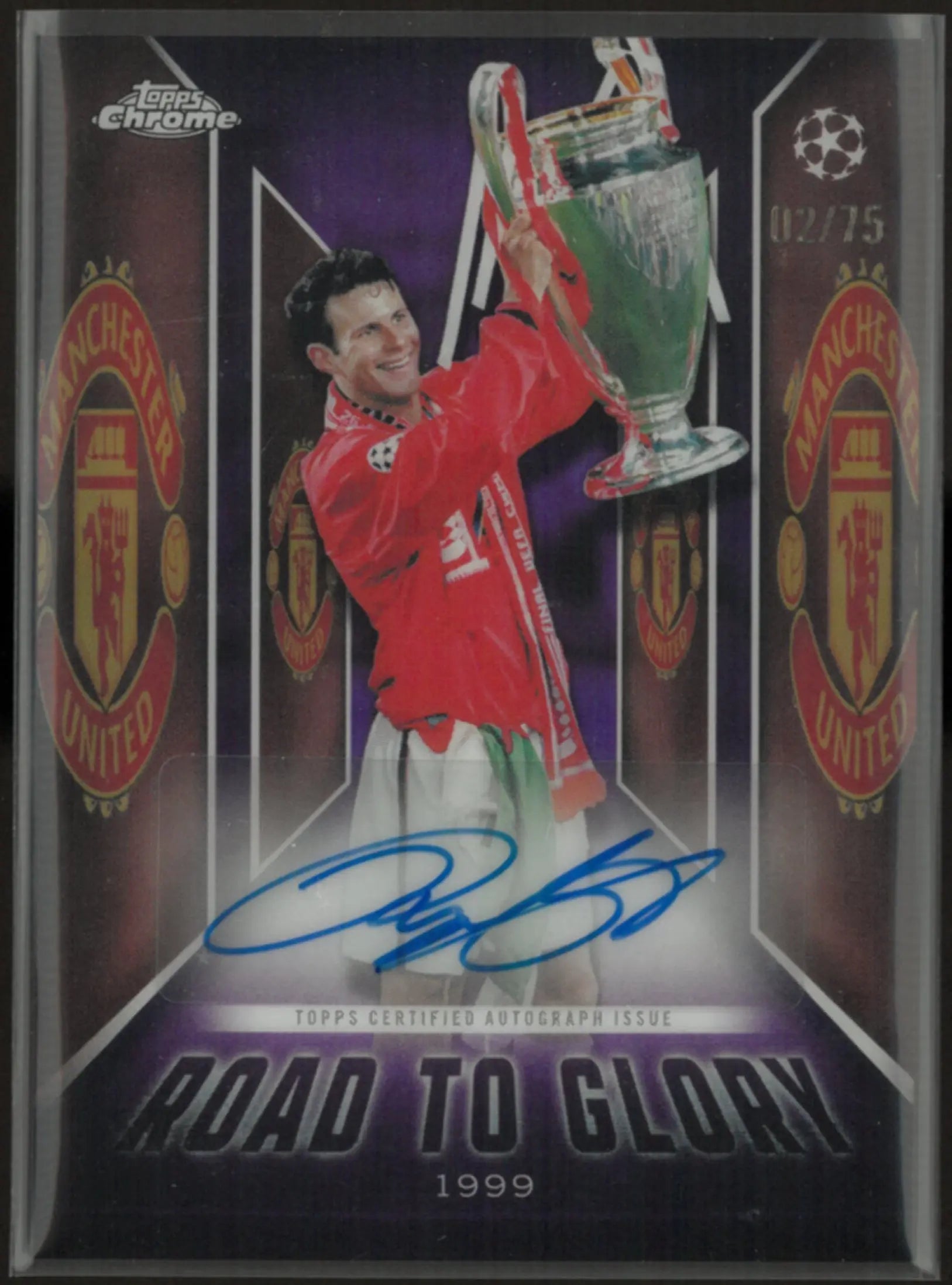 2025/26 Topps Chrome UEFA Club Competition RTG Autograph Ryan Giggs Auto /75 