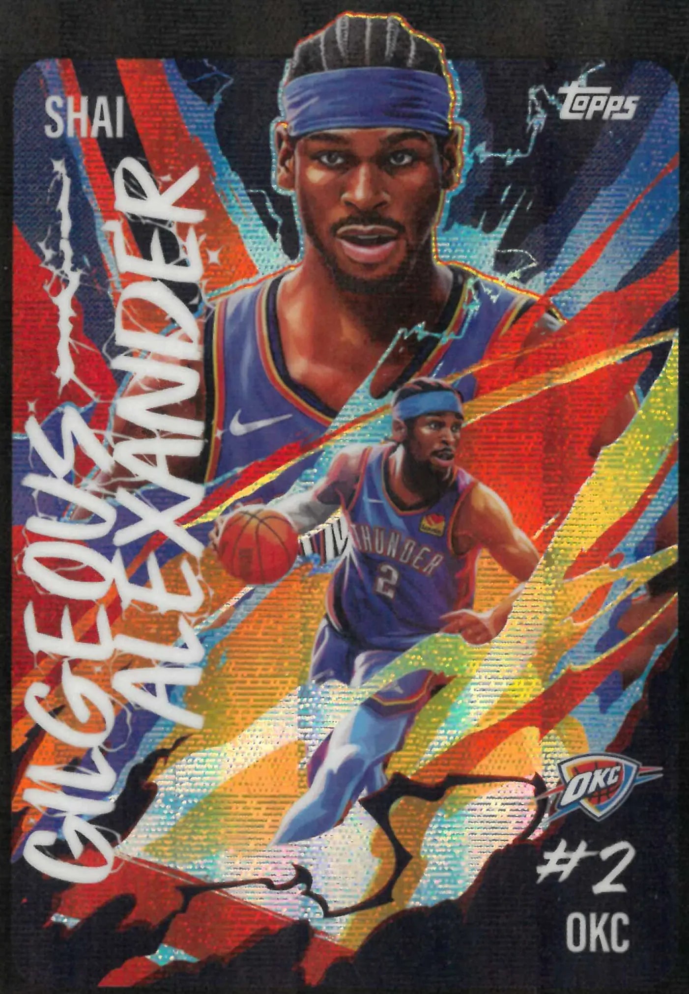 2025-26 Topps Chrome #UV-9 Shai Gilgeous-Alexander Ultra Violet All-Stars 